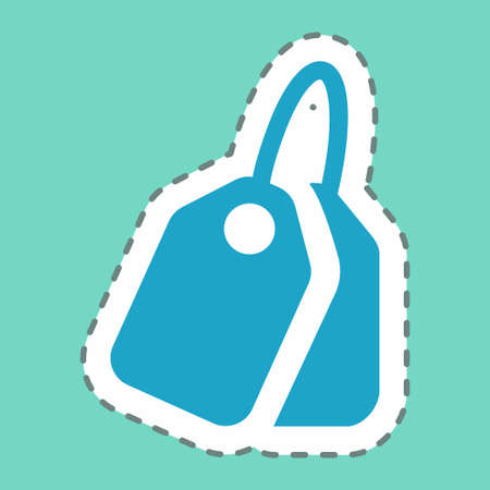 Sticker Textile Sample - Line Cut,Simple illustration,Editable stroke,Design template vector, Good for prints, posters, advertisements, announcements, info graphics, etc.のイラスト素材