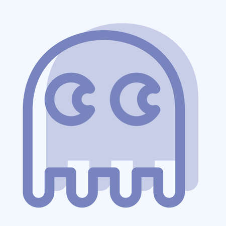 Icon Ghost - Two Tone Style,Simple illustration,Editable stroke,Design template vector, Good for prints, posters, advertisements, announcements, info graphics, etc.の写真素材