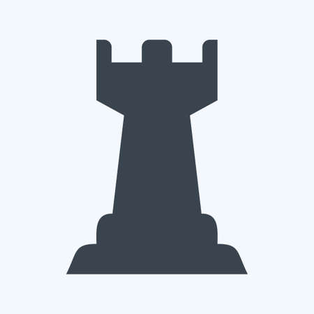 Icon Chess 4 - Glyph Style,Simple illustration,Editable stroke,Design template vector, Good for prints, posters, advertisements, announcements, info graphics, etc.の写真素材