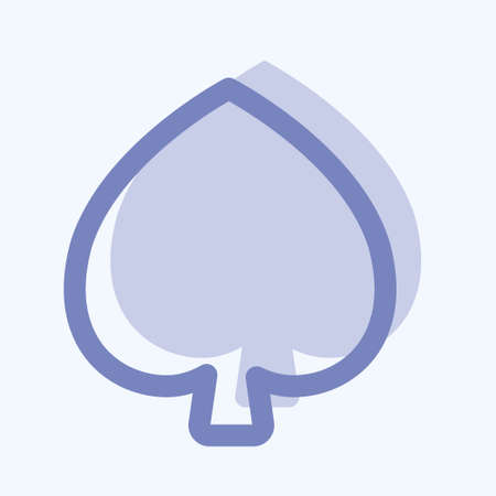 Icon Spades - Two Tone Style,Simple illustration,Editable stroke,Design template vector, Good for prints, posters, advertisements, announcements, info graphics, etc.の写真素材