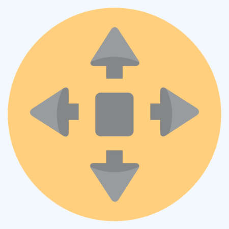 Icon Pan - Flat Style,Simple illustration,Editable stroke,Design template vector, Good for prints,...