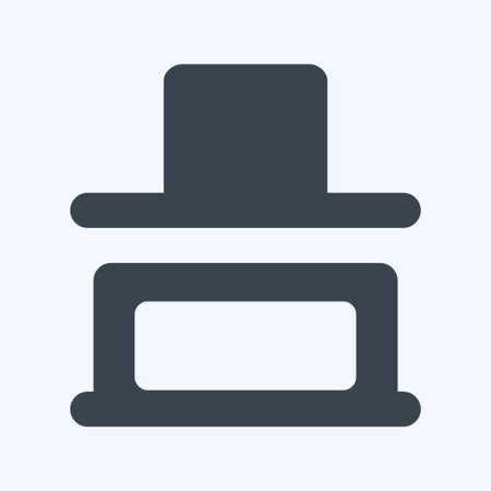 Icon Vertical Distribute Button - Glyph Style,Simple illustration,Editable stroke,Design template vector, Good for prints, posters, advertisements, announcements, info graphics, etc.のイラスト素材