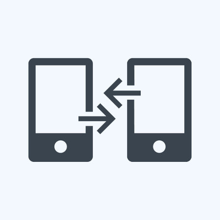 Icon File Transfer - Glyph Style,Simple illustration,Editable stroke,Design template vector, Good for prints, posters, advertisements, announcements, info graphics, etc.の写真素材