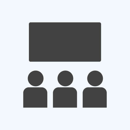 Icon Theaters - Glyph Style - Simple illustration,Editable stroke,Design template vector, Good for prints, posters, advertisements, announcements, info graphics, etc.の写真素材
