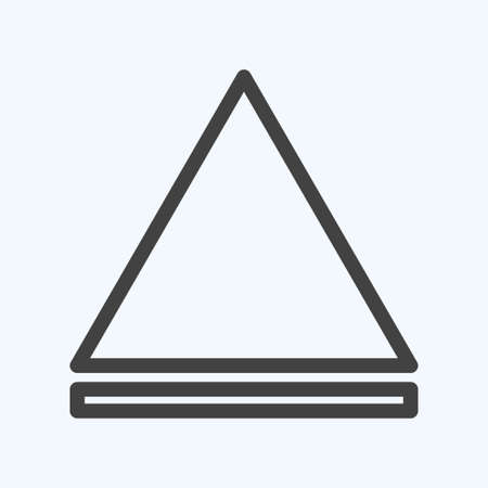 Icon Eject - Line Style - Simple illustration,Editable stroke,Design template vector, Good for prints, posters, advertisements, announcements, info graphics, etc.のイラスト素材