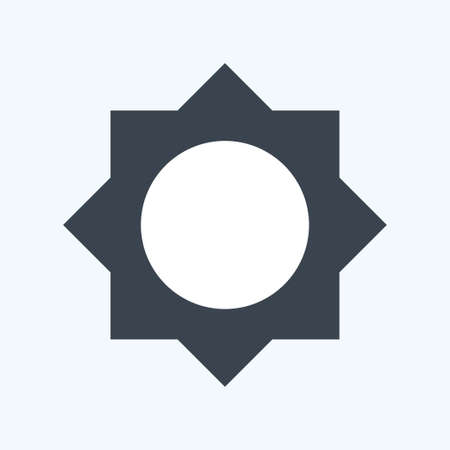 Icon Brightness I - Glyph Style - Simple illustration,Editable stroke,Design template vector, Good for prints, posters, advertisements, announcements, info graphics, etc.のイラスト素材