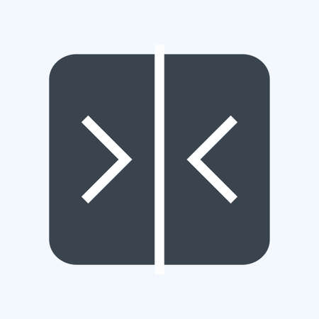 Icon Compare - Glyph Style - Simple illustration,Editable stroke,Design template vector, Good for prints, posters, advertisements, announcements, info graphics, etc.のイラスト素材