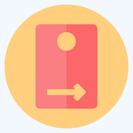 Icon Rear Camera - Flat Style - Simple illustration,Editable stroke,Design template vector, Good for prints, posters, advertisements, announcements, info graphics, etc.のイラスト素材