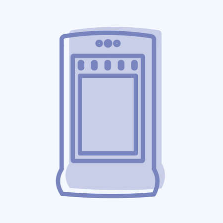 Icon Heater - Two Tone Style - Simple illustration,Editable stroke,Design template vector, Good for prints, posters, advertisements, announcements, info graphics, etc.のイラスト素材