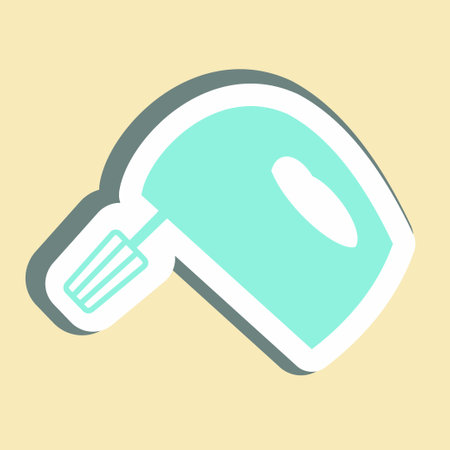 Sticker Mixer - Simple illustration,Editable stroke,Design template vector, Good for prints, posters, advertisements, announcements, info graphics, etc.のイラスト素材