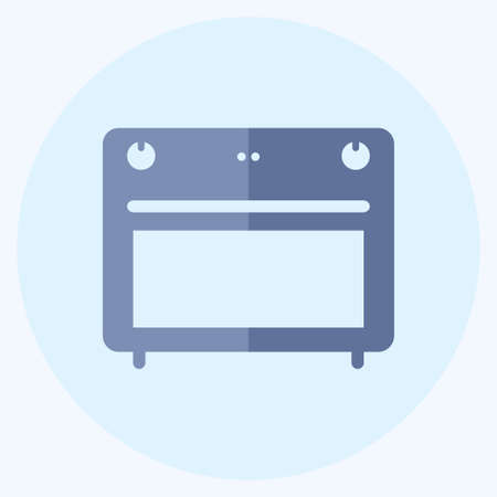Icon Stove - Flat Style - Simple illustration,Editable stroke,Design template vector, Good for prints, posters, advertisements, announcements, info graphics, etc.のイラスト素材