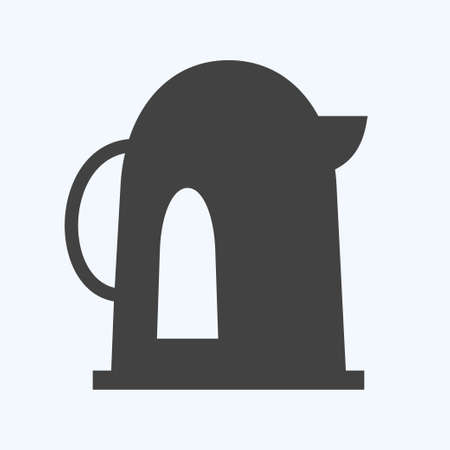 Icon Kettle - Glyph Style - Simple illustration,Editable stroke,Design template vector, Good for prints, posters, advertisements, announcements, info graphics, etc.の写真素材