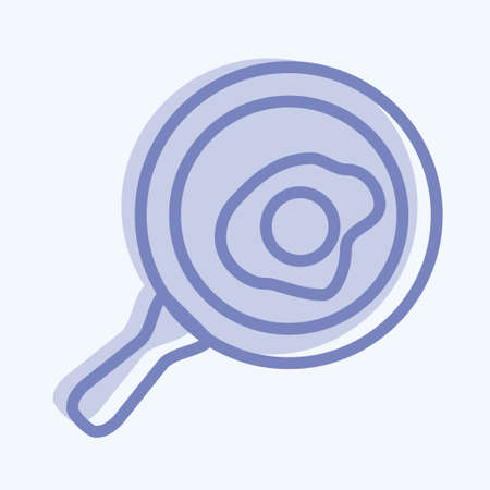 Icon Pan - Two Tone Style - Simple illustration,Editable stroke,Design template vector, Good for prints, posters, advertisements, announcements, info graphics, etc.のイラスト素材