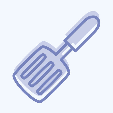 Icon Spatula - Two Tone Style - Simple illustration,Editable stroke,Design template vector, Good for prints, posters, advertisements, announcements, info graphics, etc.のイラスト素材
