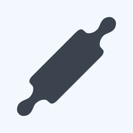Icon Rolling Pin - Glyph Style - Simple illustration,Editable stroke,Design template vector, Good for prints, posters, advertisements, announcements, info graphics, etc.のイラスト素材