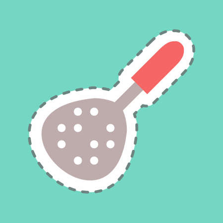 Sticker Skimmer - Line Cut - Simple illustration,Editable stroke,Design template vector, Good for prints, posters, advertisements, announcements, info graphics, etc.のイラスト素材