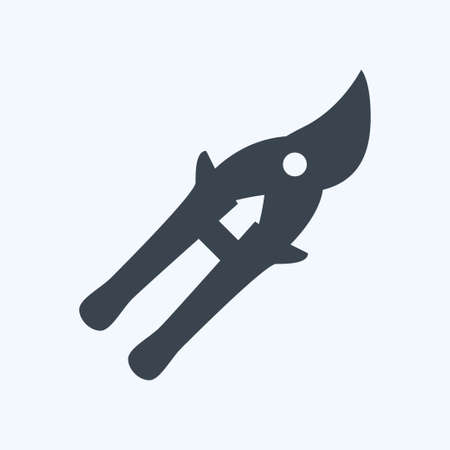 Icon Hand Pruners - Glyph Style - Simple illustration,Editable stroke,Design template vector, Good for prints, posters, advertisements, announcements, info graphics, etc.のイラスト素材