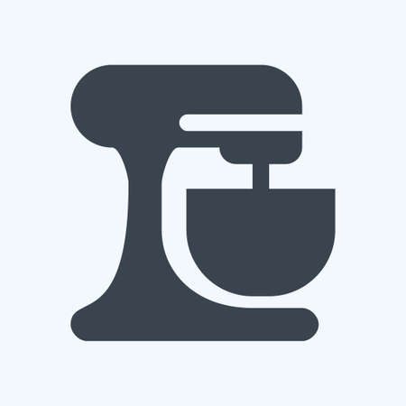 Icon Mixer - Glyph Style - Simple illustration,Editable stroke,Design template vector, Good for prints, posters, advertisements, announcements, info graphics, etc.のイラスト素材