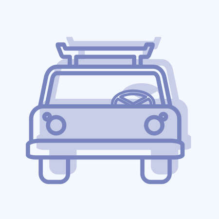 Icon Cab - Two Tone Style - Simple illustration,Editable stroke,Design template vector, Good for prints, posters, advertisements, announcements, info graphics, etc.のイラスト素材