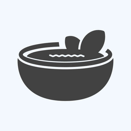 Icon Gazpacho - Glyph Style - Simple illustration,Editable stroke,Design template vector, Good for prints, posters, advertisements, announcements, info graphics, etc.のイラスト素材