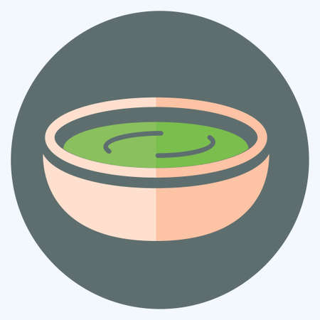 Icon Green Sauce - Flat Style - Simple illustration,Editable stroke,Design template vector, Good for prints, posters, advertisements, announcements, info graphics, etc.のイラスト素材