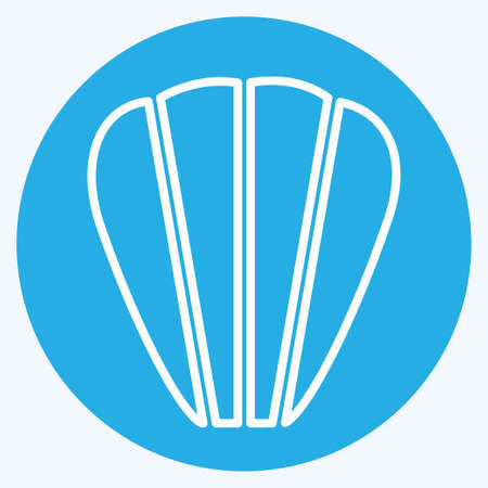 Icon Madeleines - Blue Eyes Style - Simple illustration,Editable stroke,Design template vector, Good...