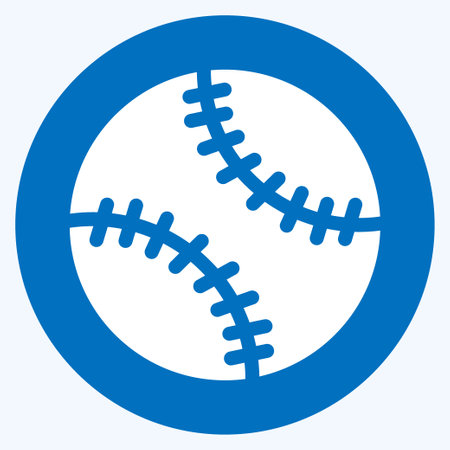 Icon Soft Ball - Long Shadow Style - Simple illustration,Editable stroke,Design template vector, Good for prints, posters, advertisements, announcements, info graphics, etc.のイラスト素材