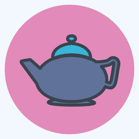 Icon Arabic Tea - Color Mate Style - Simple illustration,Design Icon vector, Good for prints, posters, advertisements, announcements, info graphics, etc.のイラスト素材