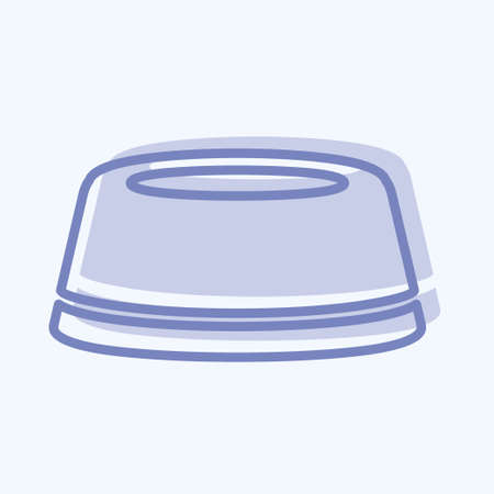 Icon Cap - Blue Eyes Style - Simple illustration,Design Icon vector, Good for prints, posters, advertisements, announcements, info graphics, etc.のイラスト素材
