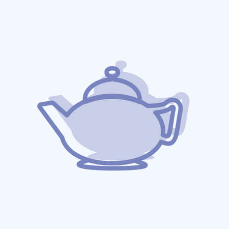 Icon Arabic Tea - Two Tone Style - Simple illustration,Design Icon vector, Good for prints, posters, advertisements, announcements, info graphics, etc.のイラスト素材