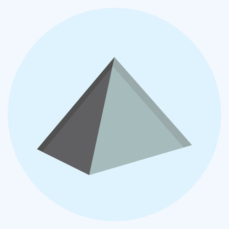 Icon Pyramid - Flat Style - Simple illustration,Design Icon vector, Good for prints, posters, advertisements, announcements, info graphics, etc.のイラスト素材