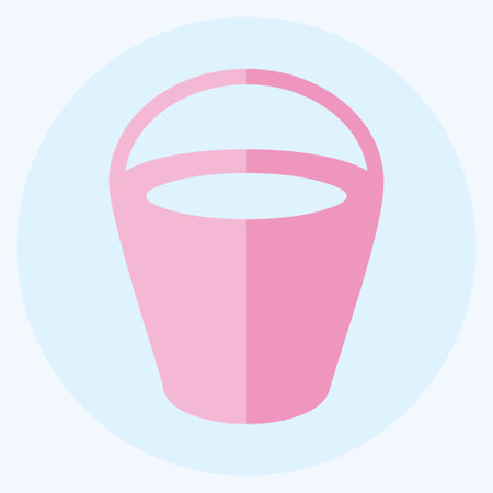 Icon Sand bucket - Flat Style - Simple illustration,Design template vector, Good for prints, posters, advertisements, announcements, info graphics, etc.のイラスト素材