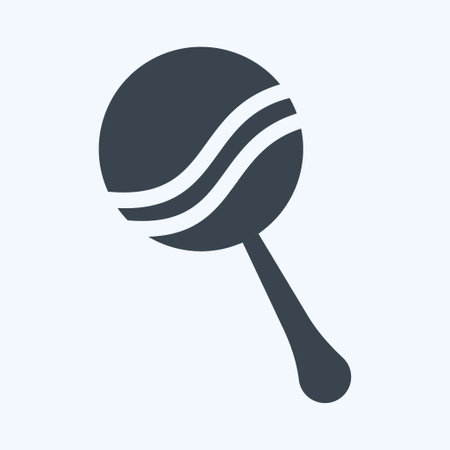 Icon Shaker Toy 3 - Glyph Style - Simple illustration,Design template vector, Good for prints, posters, advertisements, announcements, info graphics, etc.のイラスト素材