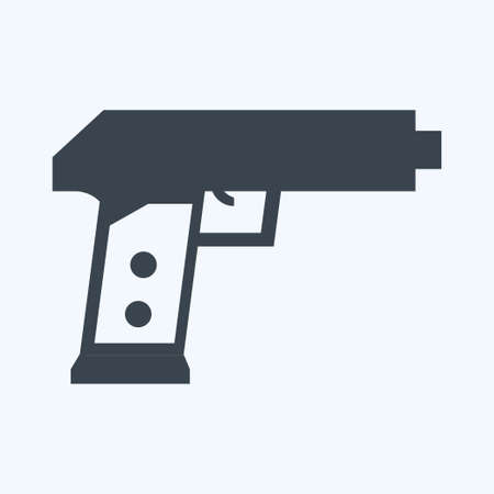 Icon Toy Gun - Glyph Style - Simple illustration,Design template vector, Good for prints, posters, advertisements, announcements, info graphics, etc.のイラスト素材