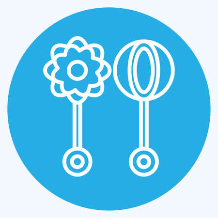 Icon Shaker Toys - Blue Eyes Style - Simple illustration,Design template vector, Good for prints, posters, advertisements, announcements, info graphics, etc.のイラスト素材