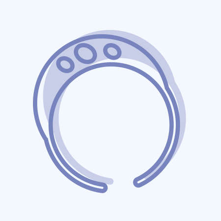 Icon Bracelet - Two Tone Style - simple illustration, good for prints , announcements, etcのイラスト素材