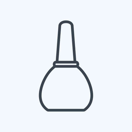 Icon Nail color - Line Style - simple illustration, good for prints , announcements, etcのイラスト素材