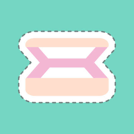 Sticker Eyeshades, Line Cut - simple illustration, good for prints , announcements, etcのイラスト素材