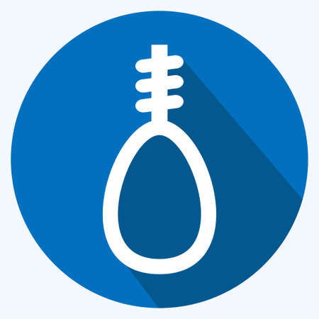 Icon Noose - Long Shadow Style - Simple illustration, Good for Prints , Announcements, Etcのイラスト素材