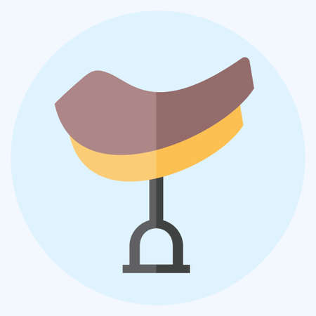 Icon Saddle - Flat Style - Simple illustration, Good for Prints , Announcements, Etcのイラスト素材