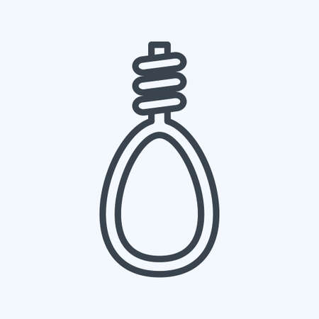 Icon Noose - Line Style - Simple illustration, Good for Prints , Announcements, Etcのイラスト素材