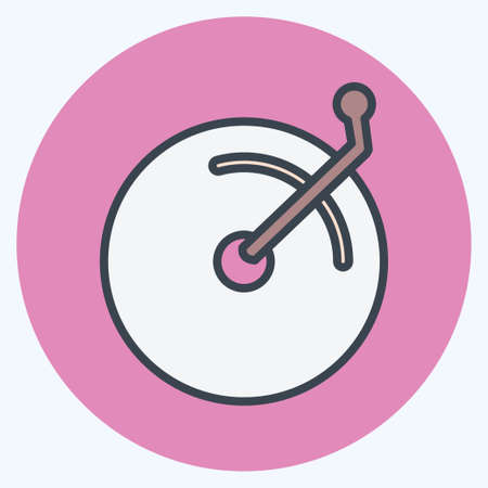 Icon Disc Player - Color Mate Style - Simple illustration, Good for Prints , Announcements, Etcのイラスト素材
