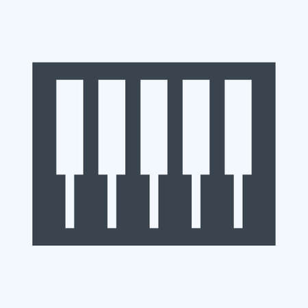 Icon Keys - Glyph Style - Simple illustration, Good for Prints , Announcements, Etcのイラスト素材