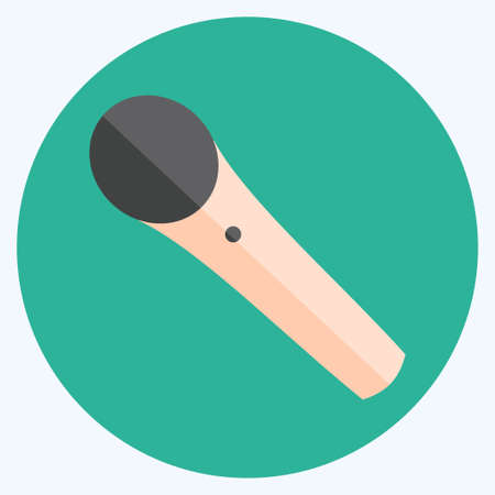 Icon Wireless Microphone - Flat Style - Simple illustration, Good for Prints , Announcements, Etcのイラスト素材