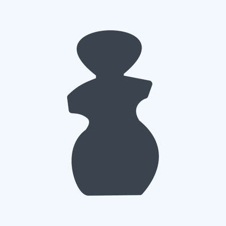 Icon Human Sculpture - Glyph Style- Simple illustration, Good for Prints , Announcements, Etcのイラスト素材