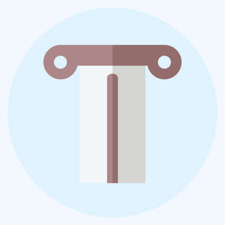 Icon Pillar - Flat Style- Simple illustration, Good for Prints , Announcements, Etcのイラスト素材