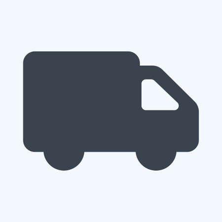Icon Toy Truck - Glyph Style - Simple illustration,Design template vector, Good for prints, posters, advertisements, announcements, info graphics, etc.のイラスト素材