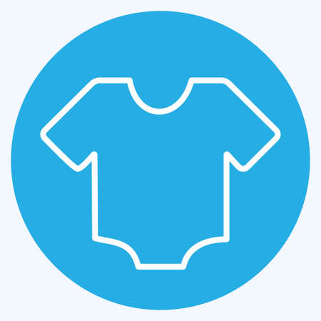 Icon Shirt - Blue Eyes Style - Simple illustration,Design template vector, Good for prints, posters, advertisements, announcements, info graphics, etc.のイラスト素材