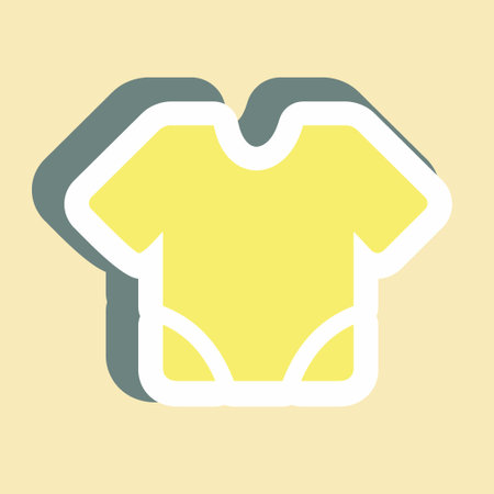 Sticker Baby Shirt - Simple illustration,Design template vector, Good for prints, posters, advertisements, announcements, info graphics, etc.のイラスト素材
