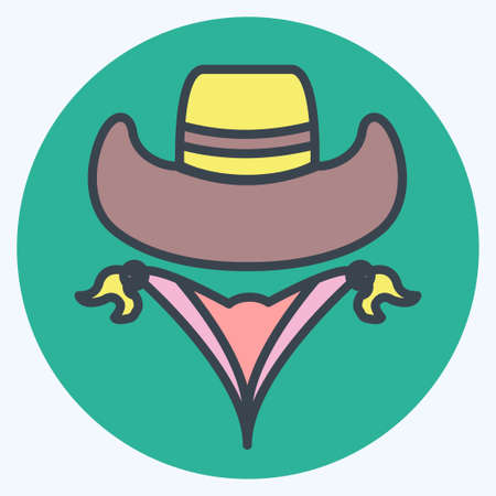 Icon Bandit - Color Mate Style - Simple illustration, Good for Prints , Announcements, Etcのイラスト素材